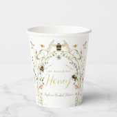 She found her Honey Wildflower Bridal Shower 紙コップ (裏面)
