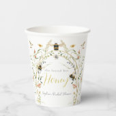 She found her Honey Wildflower Bridal Shower 紙コップ (正面)