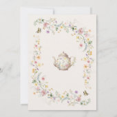 She Found Her Honey Wildflower Bridal Shower Tea 招待状 (裏面)