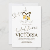 She found her honey Yellow Bees  Bridal Shower  招待状 (正面)