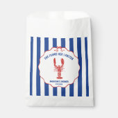 She Found Her Lobster Nautical Bridal Shower フェイバーバッグ (正面)