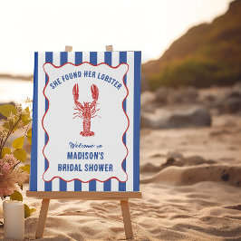 She Found Her Lobster Nautical Bridal Shower ポスター