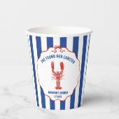 She Found Her Lobster Nautical Bridal Shower 紙コップ (正面)