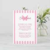 She Found Her Lover Bridal Shower Details Card エンクロージャーカード (スタンド正面)