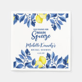 She Found Her Main Squeeze Bridal Shower スタンダードカクテルナプキン (正面)