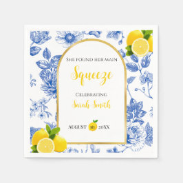She Found Her Main Squeeze Bridal Shower スタンダードカクテルナプキン