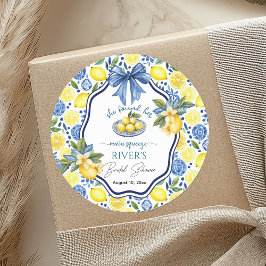 She Found Her Main Squeeze Bridal Shower ラウンドシール