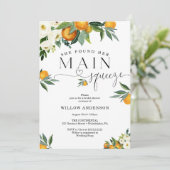 She Found Her Main Squeeze Bridal Shower 招待状 (スタンド正面)