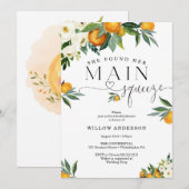 She Found Her Main Squeeze Bridal Shower 招待状 (正面/裏面)