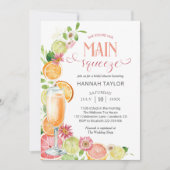 She Found Her Main Squeeze Bridal Shower 招待状 (正面)