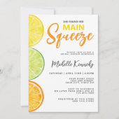 She Found Her Main Squeeze Bridal Shower  招待状 (正面)