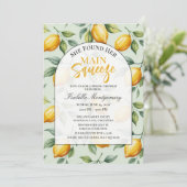 She Found Her Main Squeeze Bridal Shower 招待状 (スタンド正面)