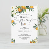 She Found Her Main Squeeze Bridal Shower 招待状 (スタンド正面)