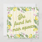 She Found Her Main Squeeze Bridal Shower Invite (正面)