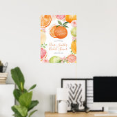 She found her Main Squeeze Bridal Welcome Sign ポスター (ホームオフィス)