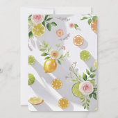 She Found Her Main Squeeze Citrus Bridal Shower 招待状 (裏面)