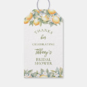 She Found Her Main Squeeze Lemon Bridal Shower ギフトタグ (裏面)