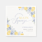 She Found Her Main Squeeze Lemon Bridal Shower スタンダードカクテルナプキン (正面)