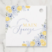 She Found Her Main Squeeze Lemon Bridal Shower フェイバータグ (裏面)