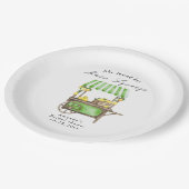 She Found Her Main Squeeze Lemon Bridal Shower ペーパープレート (アングル)