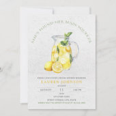 She Found Her Main Squeeze Lemon Bridal Shower  招待状 (正面)