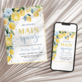 She Found Her Main Squeeze Lemon Bridal Shower  招待状