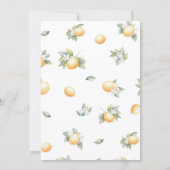 She Found Her Main Squeeze Lemon Bridal Shower 招待状 (裏面)