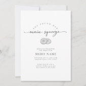 She Found Her Main Squeeze Lemon Bridal Shower 招待状 (正面)