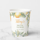 She Found Her Main Squeeze Lemon Bridal Shower 紙コップ (裏面)