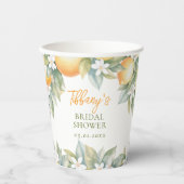 She Found Her Main Squeeze Lemon Bridal Shower 紙コップ (正面)