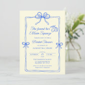 She Found Her Main Squeeze Lemons Bridal Shower 招待状 (スタンド正面)