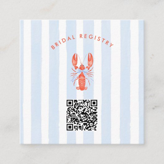 She Found Her Maine Squeeze Coastal Bridal Shower エンクロージャーカード (正面)