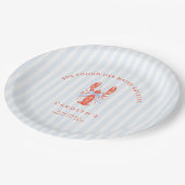 She Found Her Maine Squeeze Coastal Lobster  ペーパープレート (アングル)