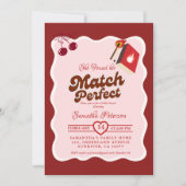 She found her match Bridal Shower 招待状 (正面)