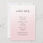 She Found Her Perfect Match Bachelorette Weekend 招待状 (裏面)