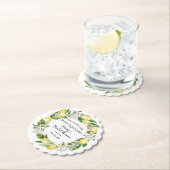 She Found Her Perfect Match Lemon Bridal Shower ペーパーコースター (インサイチュ)