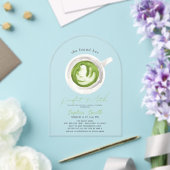 She found her Perfect Matcha Bridal Shower アクリル招待状 (インサイチュ (ウェディング))