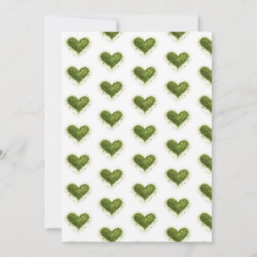 She Found Her Perfect Matcha Bridal Shower  招待状 (裏面)