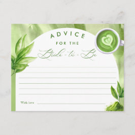 She Found Her Perfect Matcha Bridal Shower Advice エンクロージャーカード