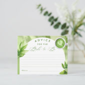 She Found Her Perfect Matcha Bridal Shower Advice エンクロージャーカード (スタンド正面)