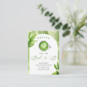 She Found Her Perfect Matcha Bridal Shower Recipe エンクロージャーカード (スタンド正面)