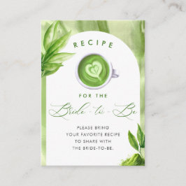 She Found Her Perfect Matcha Bridal Shower Recipe エンクロージャーカード