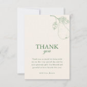 She Found Her Perfect Pear Bridal Shower サンキューカード (正面)