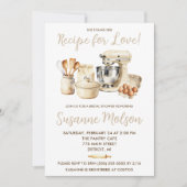She Found her Recipe for Love! Bridal Shower 招待状 (正面)