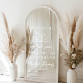 She Found Perfect Pear Selfie Mirror Welcome Sign ウィンドウサイン