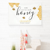 She Founder Her Honey Bee Bridal Shower Banner 横断幕 (インサイチュ)
