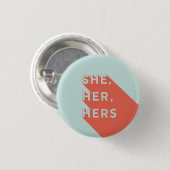 She/Her/Hers Pronouns Pin 缶バッジ (正面&裏面)