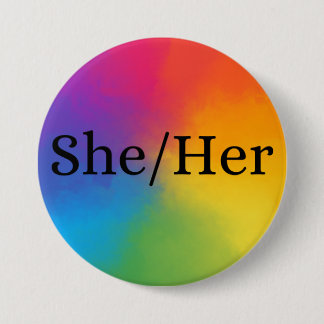 She/Her Pronoun button 缶バッジ