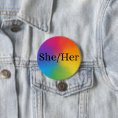 She/Her Pronoun button 缶バッジ (インサイチュ)