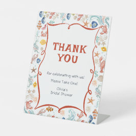 She Is a Catch Bridal Shower Thank You Pedestal 台座サイン